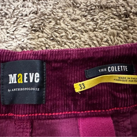 MAEVE By Anthropologie The Colette Cropped Pants Women's Size 33 - Picture 3 of 6